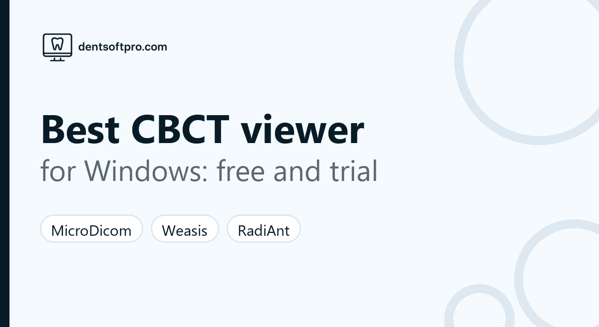 Comparison of CBCT viewers for Windows: MicroDicom, Weasis, JiveX, RadiAnt and Blue Sky Plan by licence and 3D tools